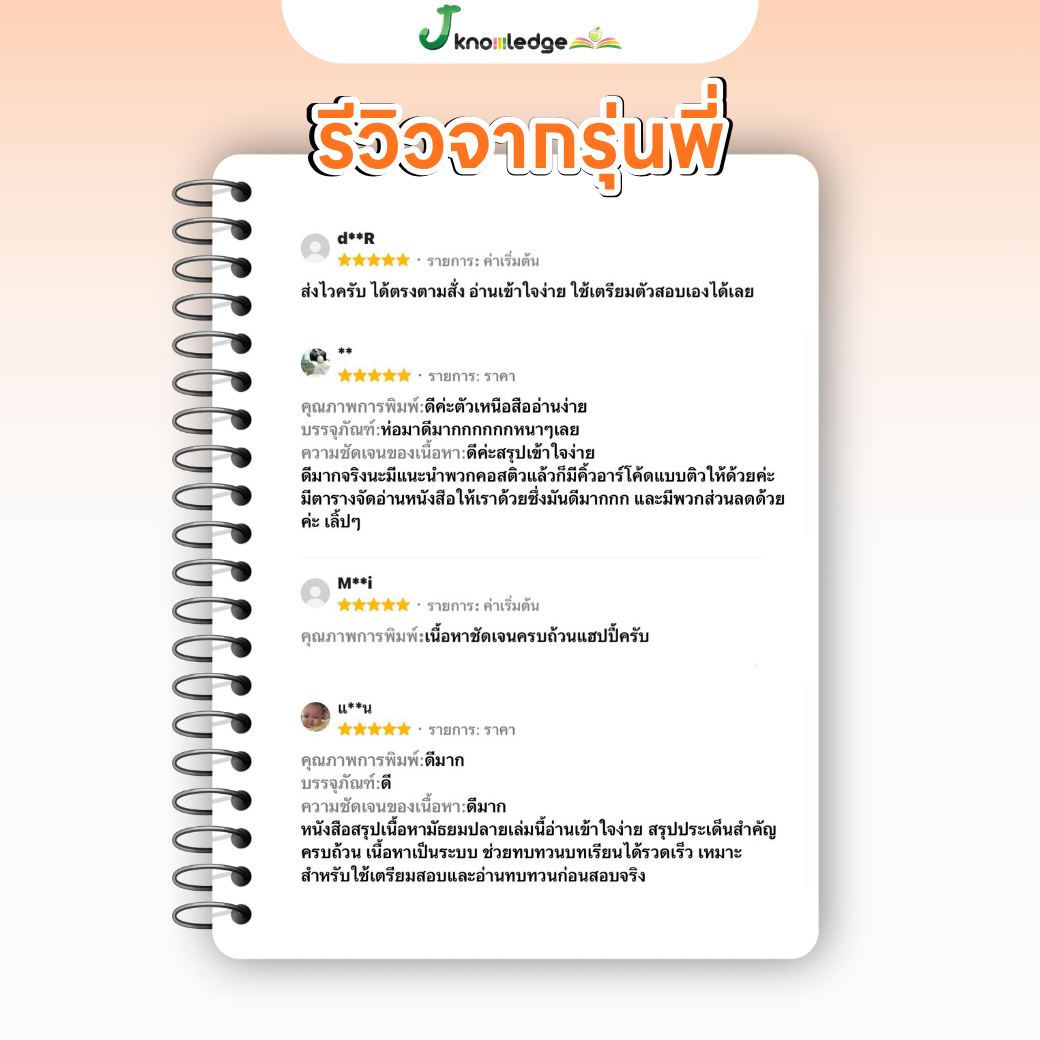 หนังสือสรุปเนื้อหา และแนวข้อสอบเสมือนจริง A-LEVEL "วิชาภาษาไทย และ สังคมศึกษา"+คอร์สติวข้อสอบ 15 ชม. 5
